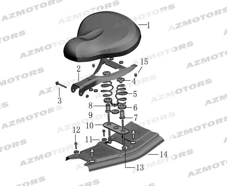 Selle Conducteur MASH Pieces MASH FORCE 400 ARMY (2019)