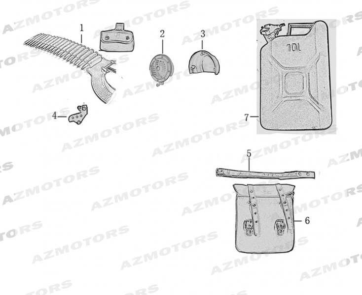 ACCESSOIRES MASH MASH FORCE 400 DESERT 2020