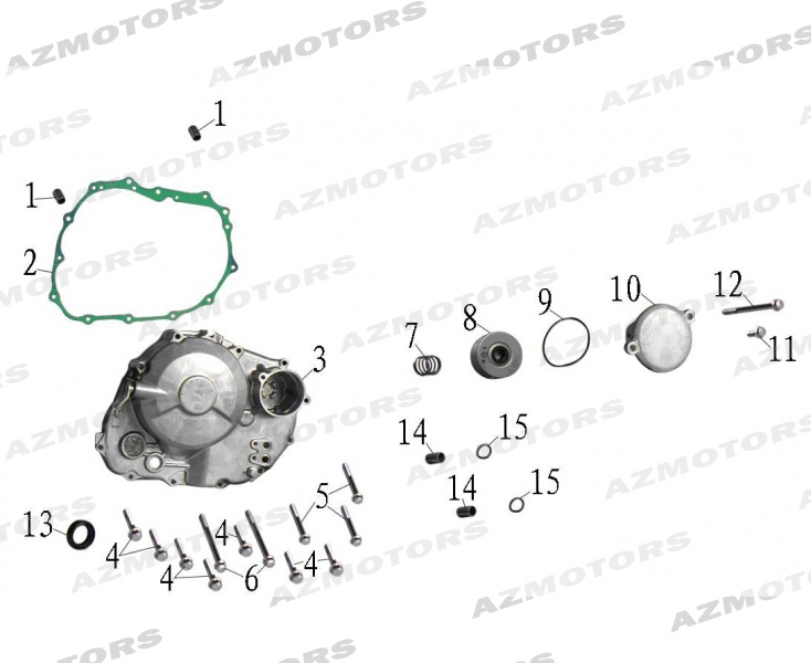 CARTER EMBRAYAGE FILTRE A HUILE pour MASH FORCE 400 DESERT 2020