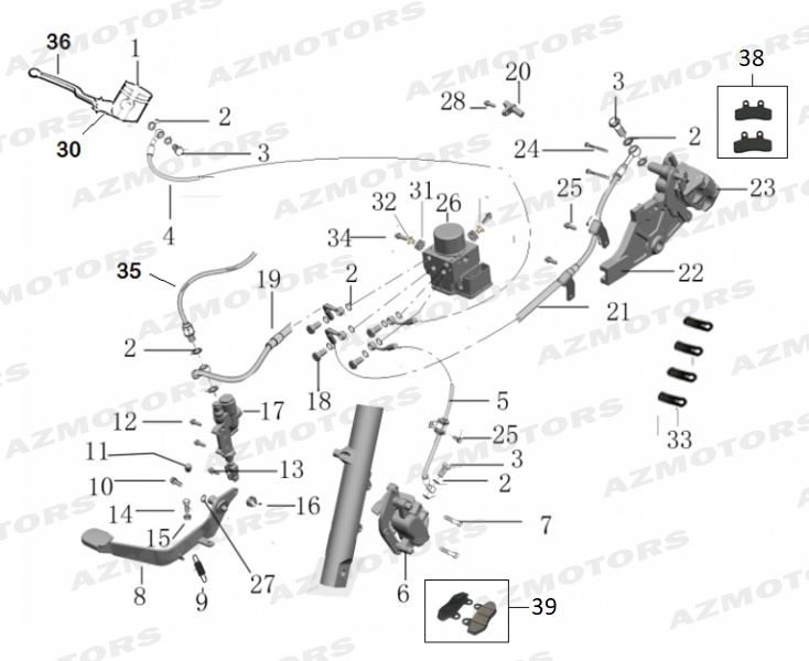 CAPTEUR VITESSE  DELPHI FH (Mash) pour ENSEMBLE FREIN ABS de MASH FORCE 400 DESERT 2020