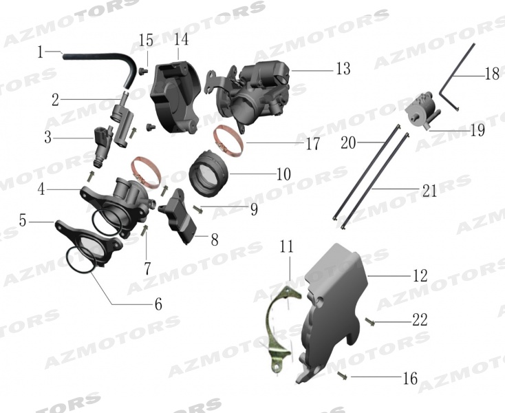 Injection Delphi Carter Sbv Reniflard MASH Pièces MASH FORCE 400 DESERT (2020)