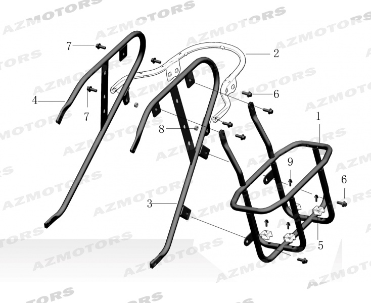 VIS M8X20 MF (MASH) pour SUPPORT JERRYCAN de MASH FORCE 400 DESERT 2020