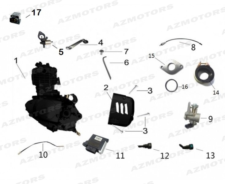 Composant Moteur MASH Pieces MASH NEW SEVENTY 125 (2019-2020)