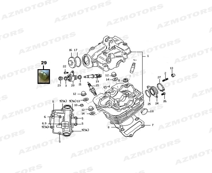 Moteur Carburateur MASH Pieces MASH NEW SEVENTY 125 (2019-2020)