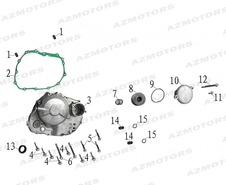 CARTER EMBRAYAGE FILTRE A HUILE pour MASH SCRAMBLER 400 2015 2016