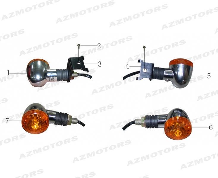 Clignotants MASH Pieces MASH SCRAMBLER 400 (2015-2016)