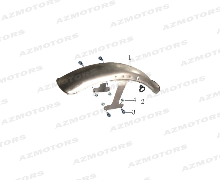 ECROU M6 FH/SR (Mash) pour GARDE BOUE AVANT de MASH SCRAMBLER 400 2015 2016