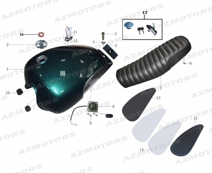 Selle Reservoir MASH Pieces MASH SCRAMBLER 400 (2015-2016)