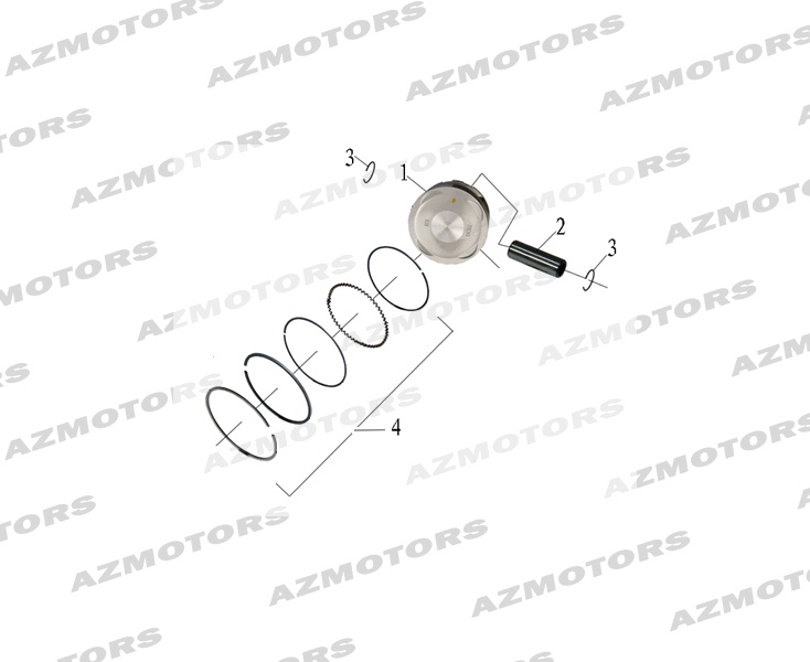 Piston MASH Pieces MASH SCRAMBLER 400 Euro4 (2017-2020)