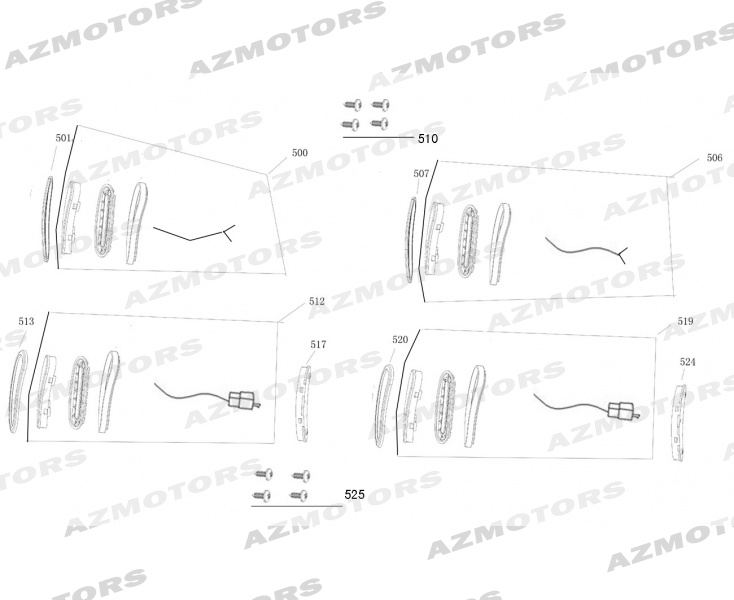 Clignotants MASH Pieces MASH SIXTY 125 4T (2016)