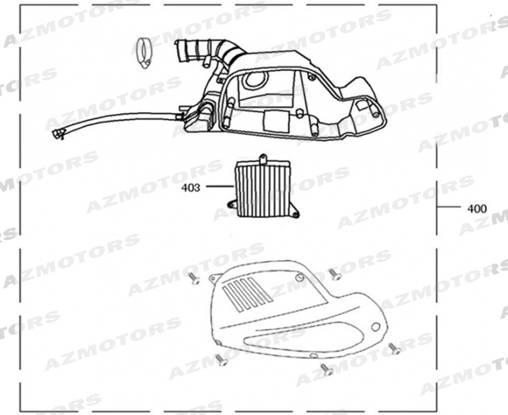 Boite A Air MASH Pieces MASH SIXTY 125 4T Euro 4 (2017-2019)