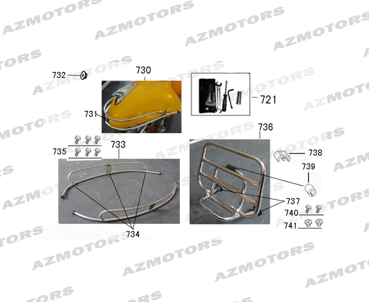 ECROU M6 CITY50/125 (Mash) pour CHROME de MASH SIXTY 50 4T 2016