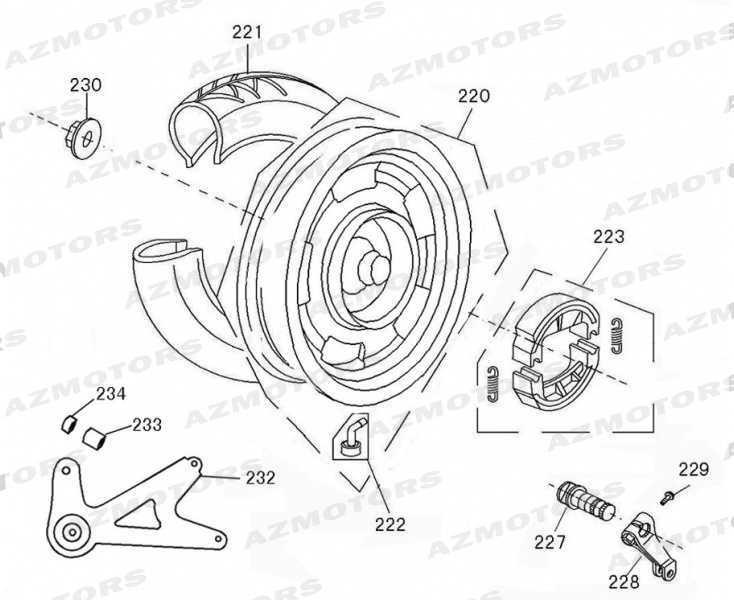 Roue Arriere MASH Pieces MASH SIXTY 50 4T (2016)