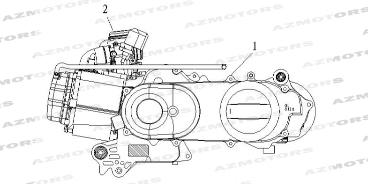Moteur Carburateur MASH Pieces MASH SIXTY FIVE 125 4T (2013-2014)
