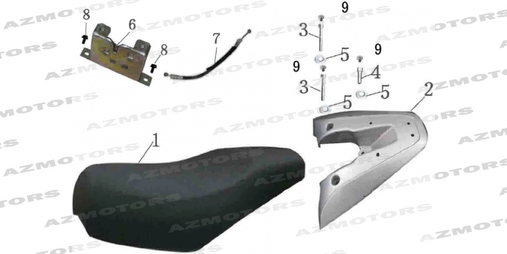 Selle MASH Pieces MASH SIXTY FOUR 50 4T (2013-2014)