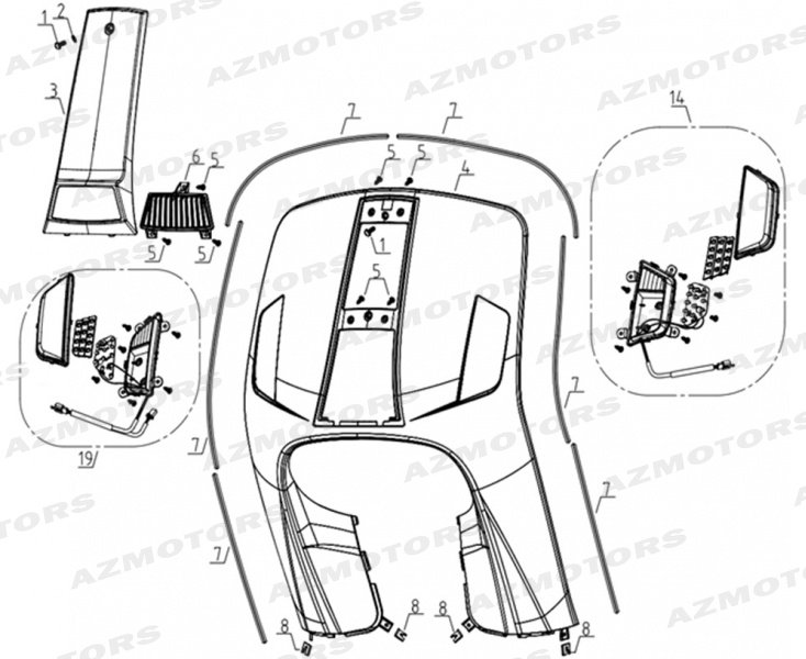 Coque Avant Clignotants MASH 