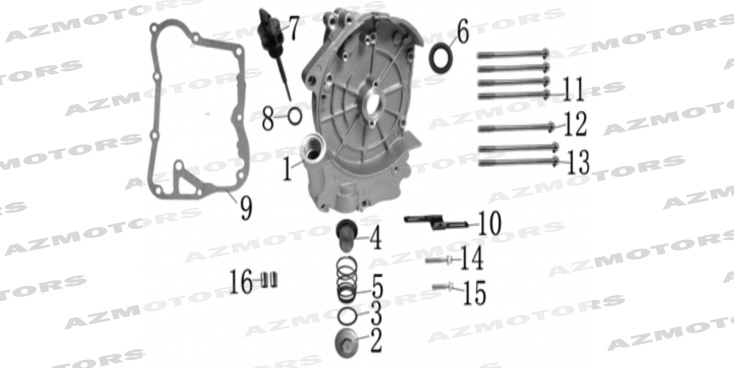 Couvre Carter Droit Storia 125 MASH 