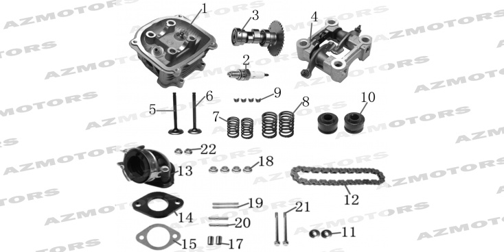 Culasse Storia 125 MASH 