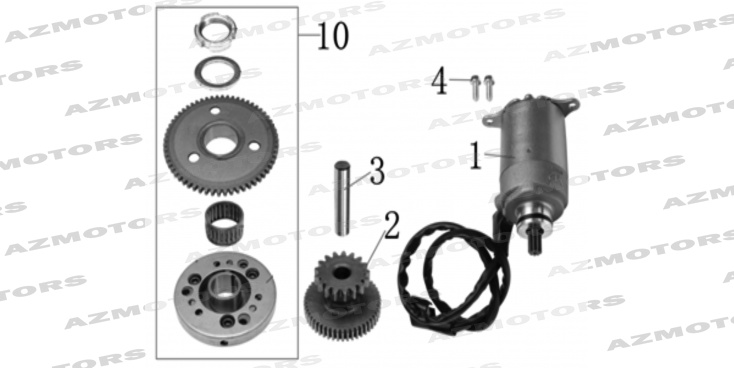 Demarreur Storia 125 MASH 