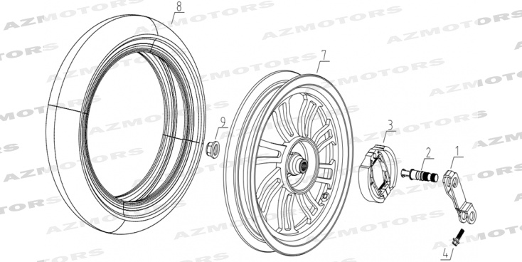 Roue Arriere MASH 