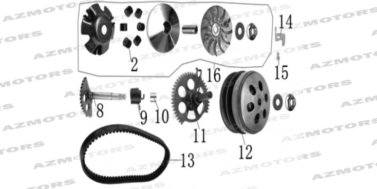 Transmission Storia 125 MASH 