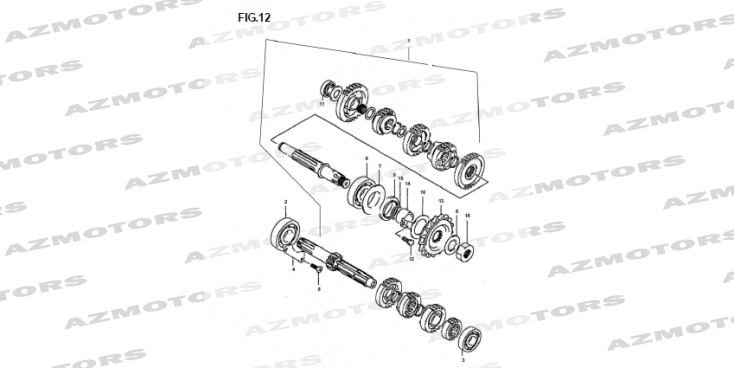Arbres Transmission MASH Pieces MASH TWO FIFTY 250 (2014-2016)