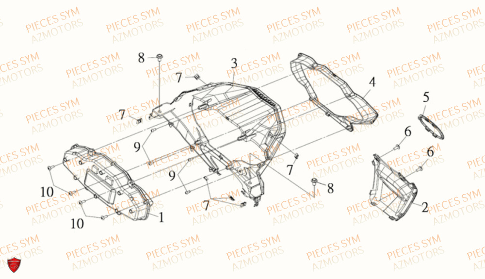 Compteur SYM Pièces MAXSYM TL 500 - TL47W1-EU (2019)