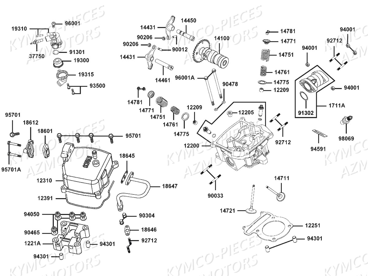 CULASSE pour MAXXER-250-SE