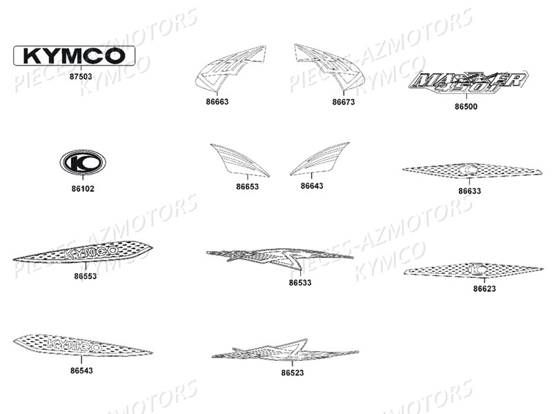 DECORS KYMCO MAXXER450