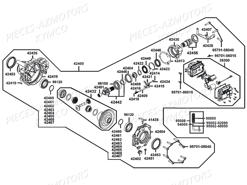 DIFFERENTIEL AVANT KYMCO MAXXER450