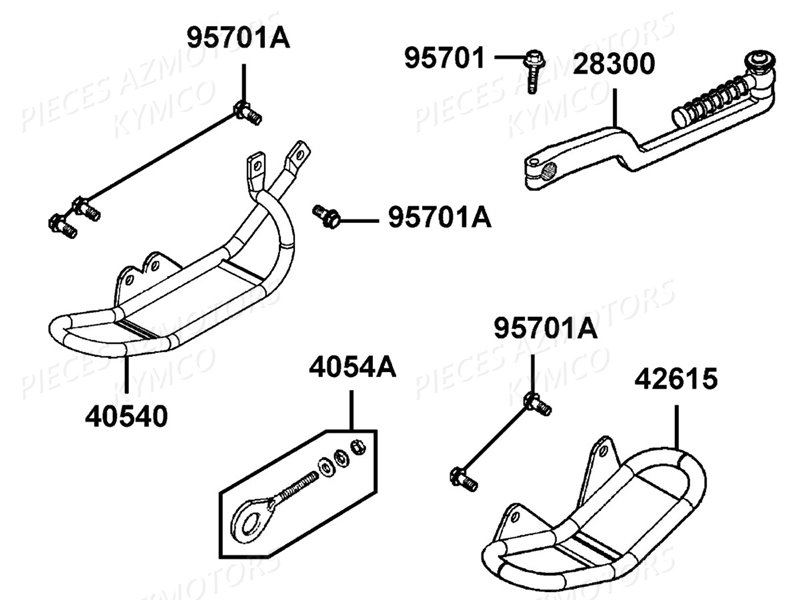 Kick Tendeur KYMCO Pieces MAXXER 50 S 2T N.H (LA10FD)
