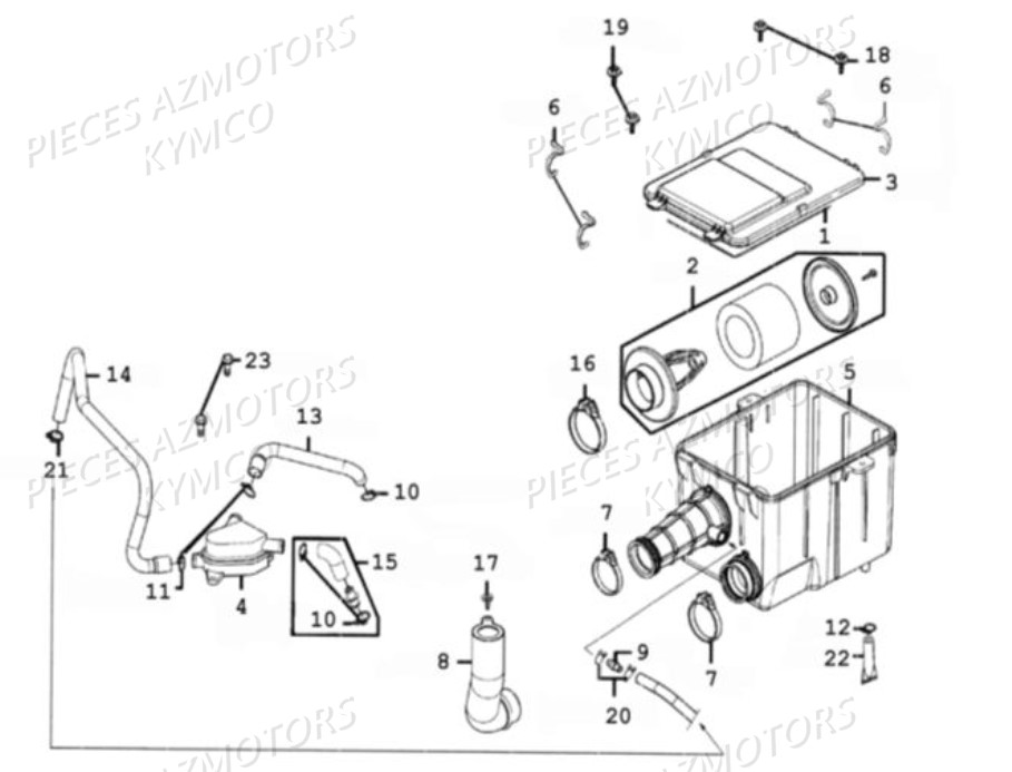 FILTRE-A-AIR KYMCO Pièces MAXXER 300 4T EURO II (LA60BD)
(CHASSIS RFBL30020)(CHASSIS RFBL30060)(CHASSIS RFBL30070)