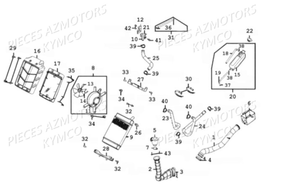 RADIATEUR AZMOTORS MAXXER 300