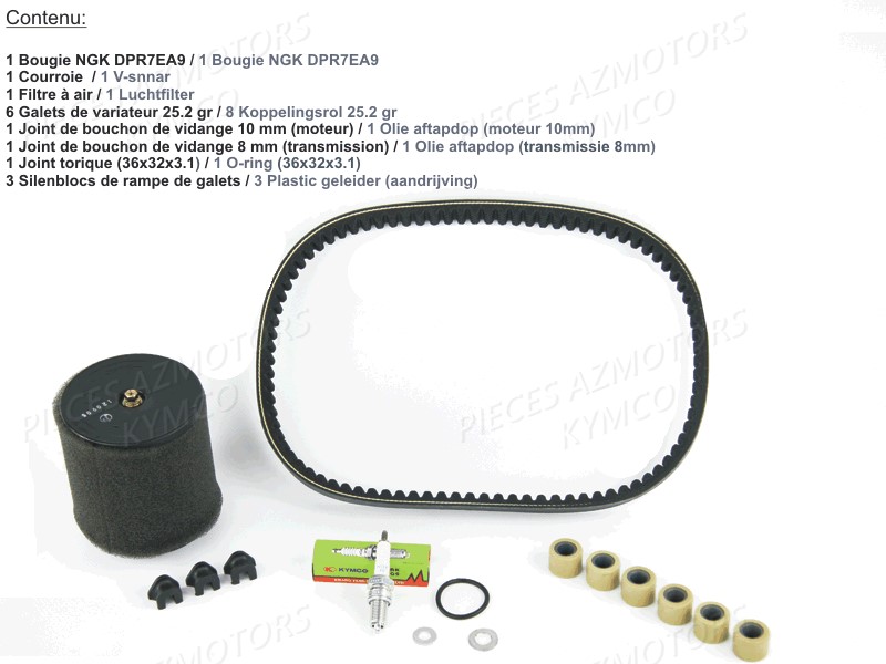 1 Set Entretien KYMCO Pieces MAXXER 300 EVO T3B (LA60PE)
