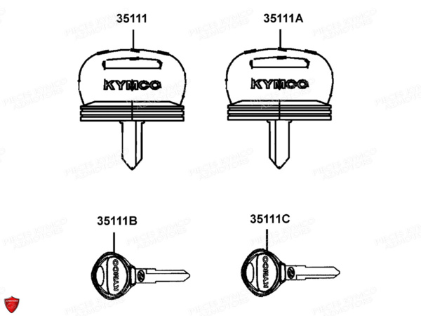 Master De Cle KYMCO Pieces MAXXER 300 EVO T3B (LA60PE)
