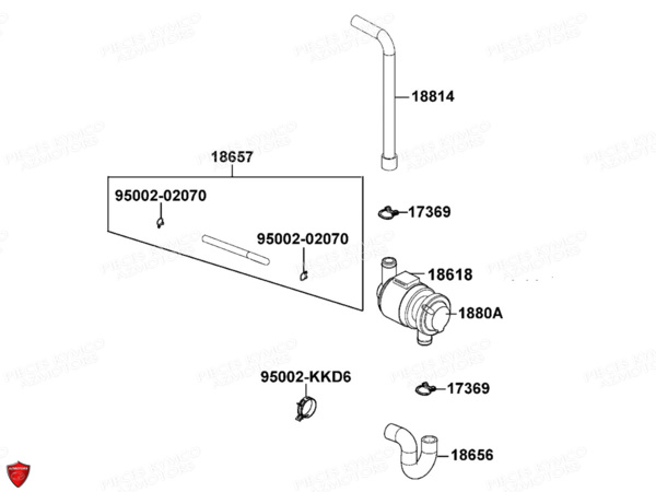 Reniflard KYMCO Pieces MAXXER 300 EVO T3B (LA60PE)