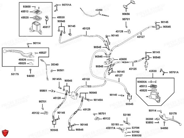 SYSTEME_DE_FREINS KYMCO Pieces MAXXER 300 EVO T3B (LA60PE)
(CHASSIS RFBZ700),(CHASSIS RFBZ701)