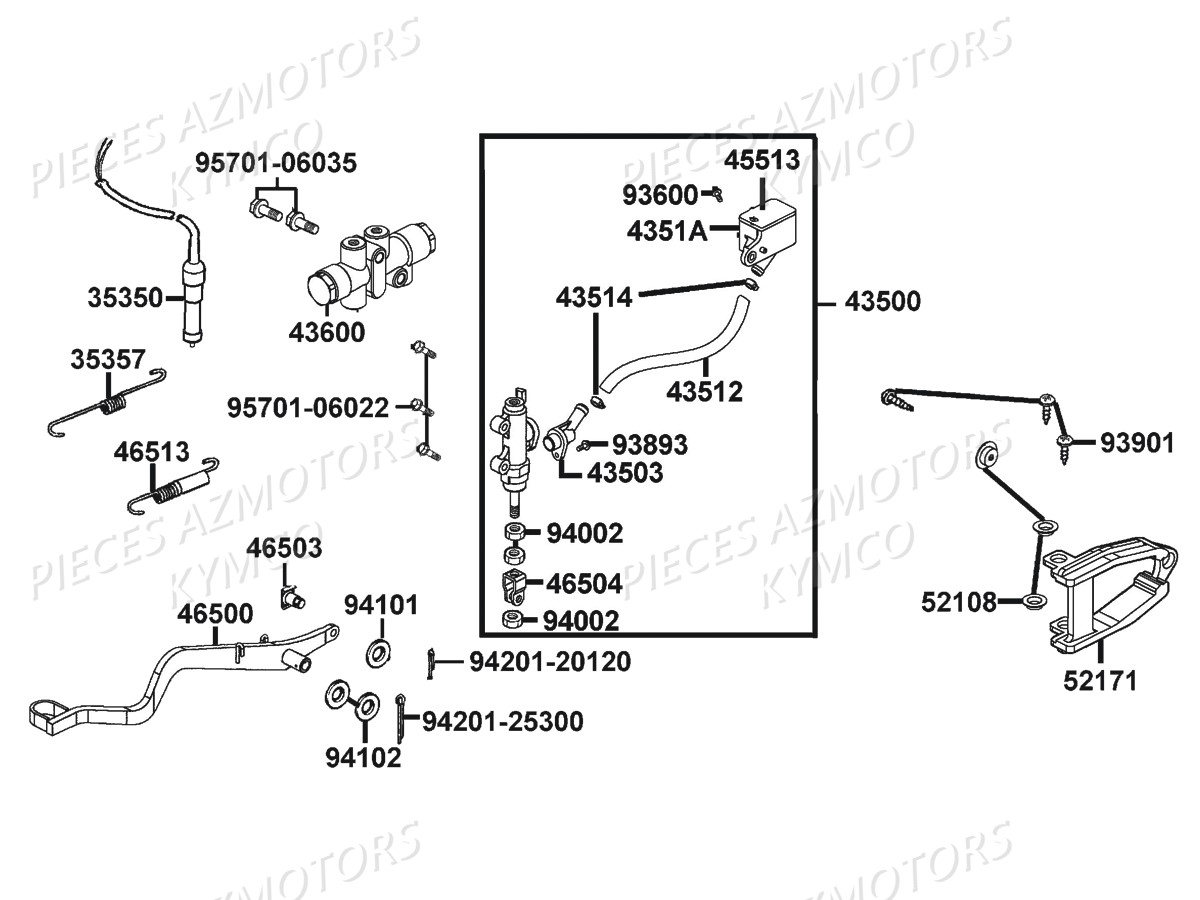 MAITRE-CYLINDRE-ARRIERE-SELECTION pour MAXXER 300 SE