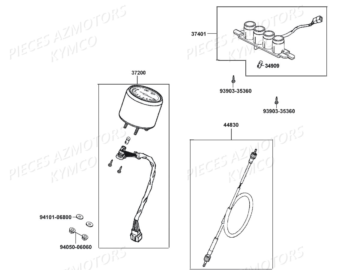 COMPTEUR_DE_VITESSE KYMCO Pièces MAXXER 300 US 4T EURO II