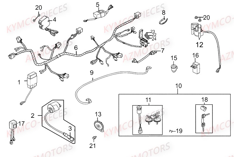 EQUIPEMENT ELECTRIQUE pour MAXXER 300 US