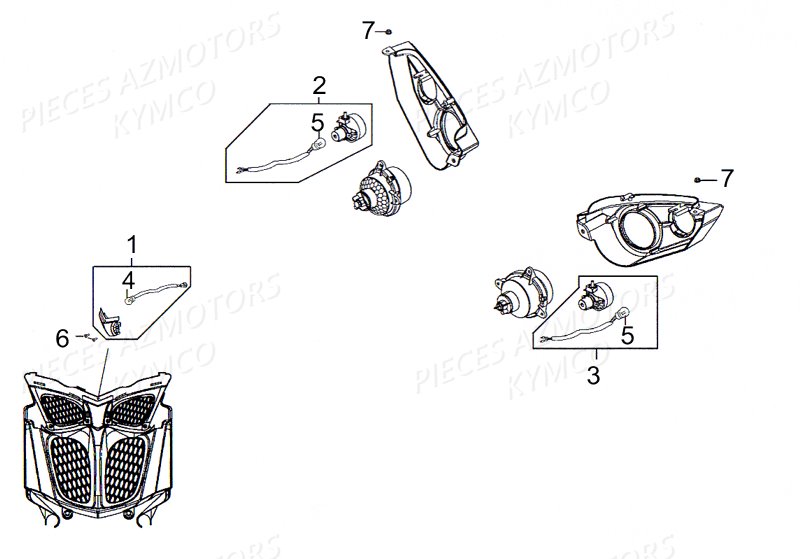 CLIGNOTANTS VEILLEUSE pour MAXXER 450I SE