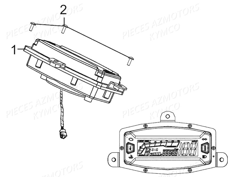 Compteur De Vitesse KYMCO Pièces MAXXER 450I SE IRS EURO II (LC90DE)