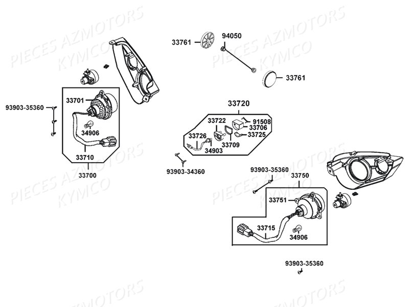 FEUX ARRIERE pour MAXXER 450I SE E4