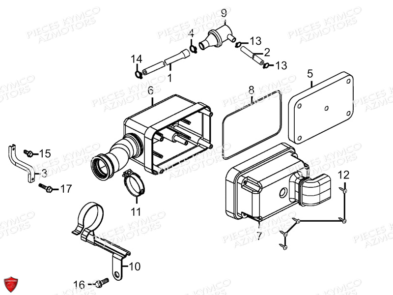 Boite A Air KYMCO Pièces MAXXER 90S 4T EURO II (LB20BD)
