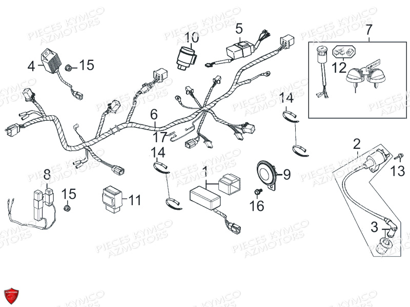 EQUIPEMENT ELECTRIQUE pour MAXXER 90S