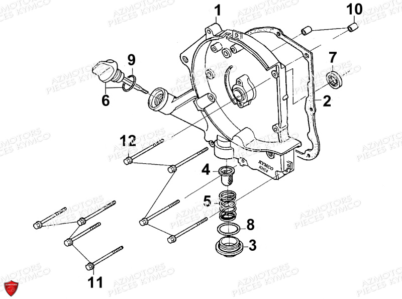 CARTER DROIT KYMCO MAXXER 90 4T LB20AB