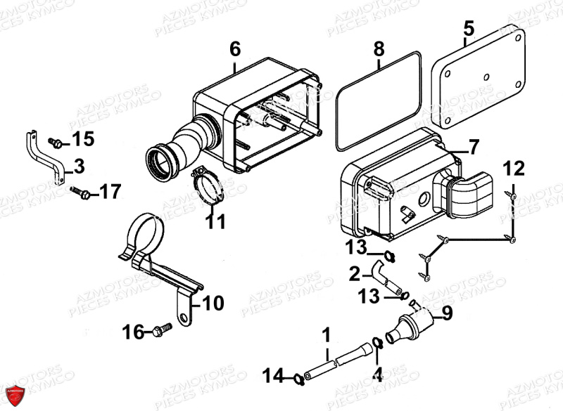 FILTRE_A_AIR KYMCO Pièces MAXXER 90 4T TOUT TERRAIN (LB20AB)
