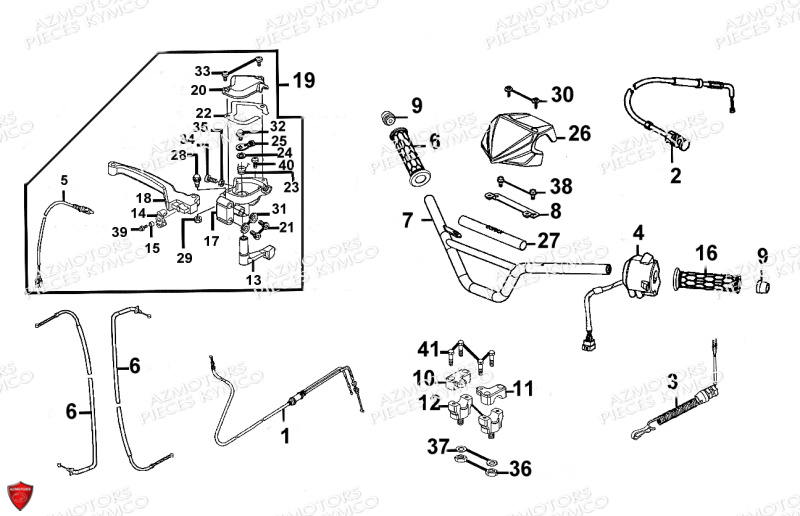 GUIDON pour MAXXER 90 4T LB20AB