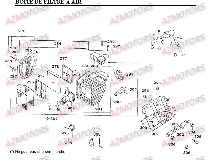 Boite A Air KYMCO Pièces Moto Kymco METEORIT 125
