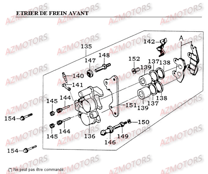 Etrier De Frein Avant KYMCO Pièces Moto Kymco METEORIT 125